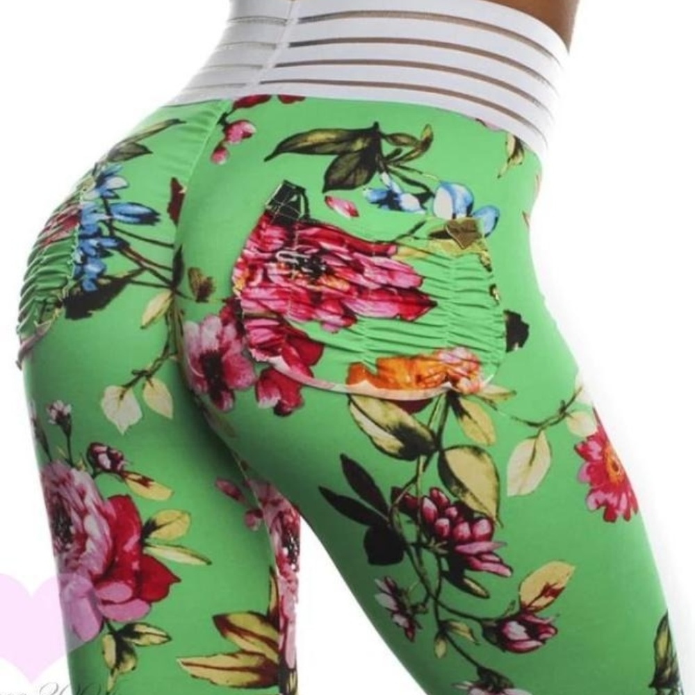 Cute Booty Lounge Leggings - "Eat Your Greens"